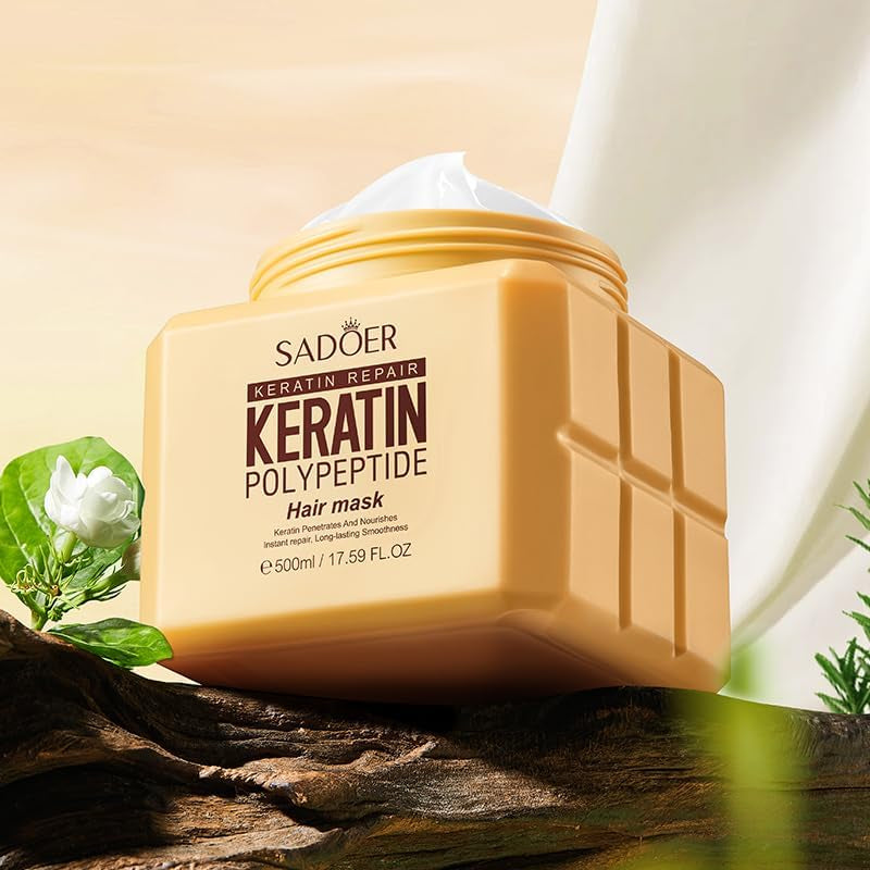 Keratin Polypeptide Hair Mask, 500Ml, for Repairing Damaged Hair