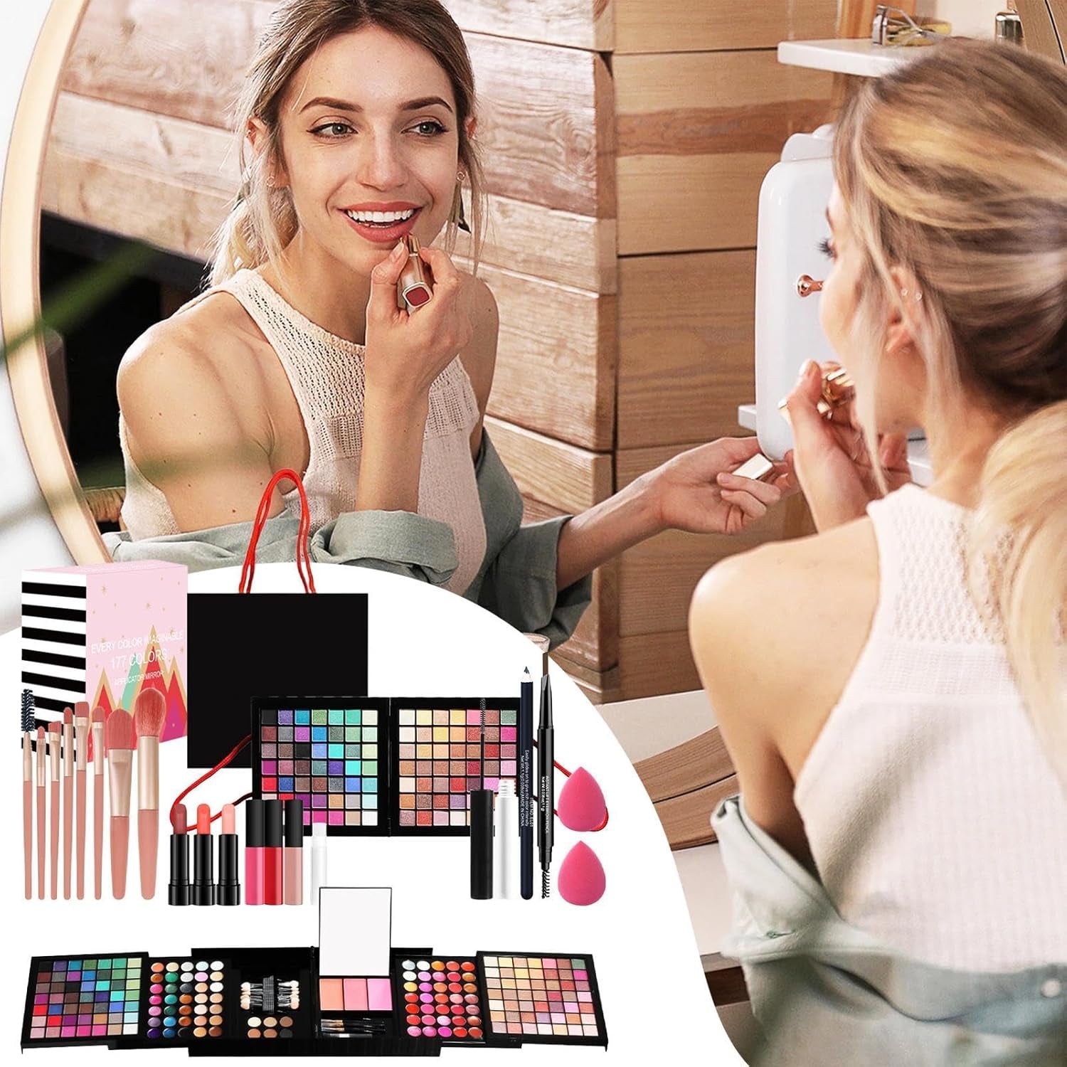 Full Makeup Kit, All in Makeup Kit, Complete Cosmetic Kit, Makeup Palette for Beginners, Makeup Set, Beauty Kit for Women, Beginner Makeup Kit, Makeup Set for Girls, Travel Makeup Kit