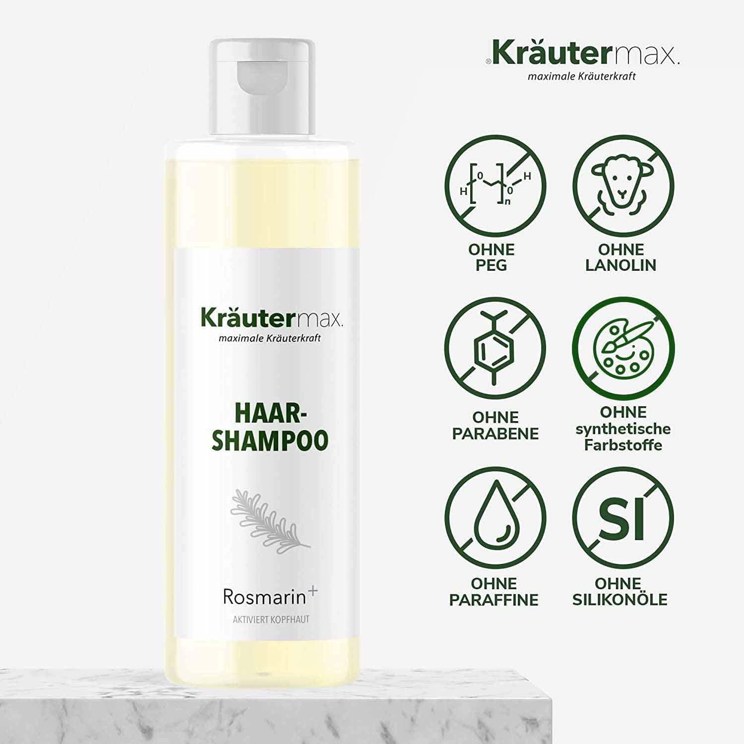 Rosemary Shampoo for Hair Care with Rosemary Scent and Rosemary Oil 1 X 250 Ml