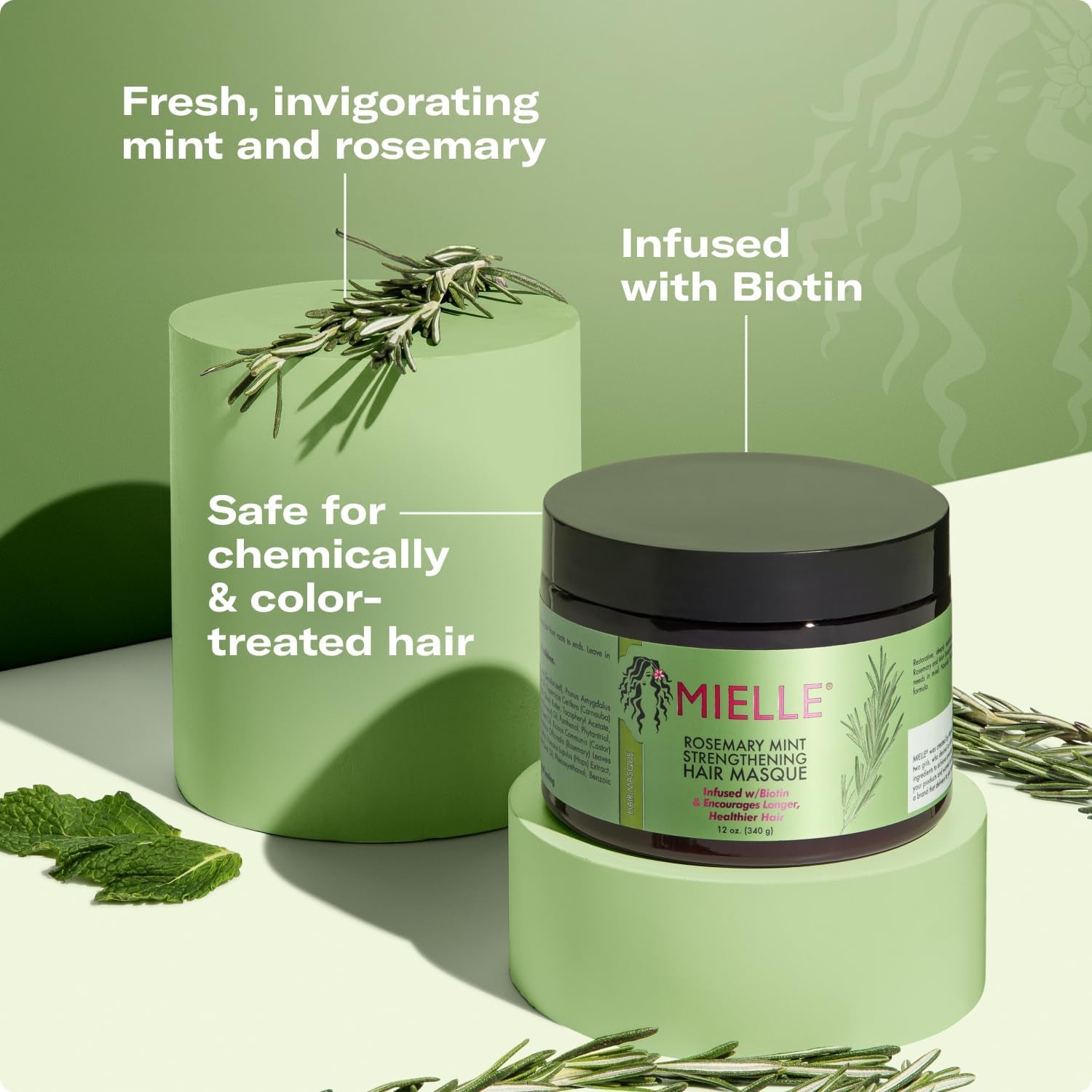Mielle Rosemary Mint Hair Masque 355 Ml