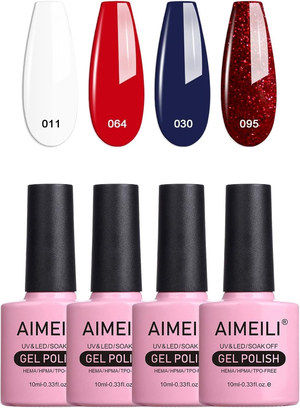 Gel Nail Polish Set of 4Pcs X 10Ml - Kit Set 33