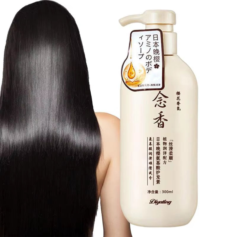 Sakura Japanese Shampoo and Conditioner Gentle Cleansing Nourishing Scalp Amino Acid Hair Shampoo Deep Clean Moisturizing