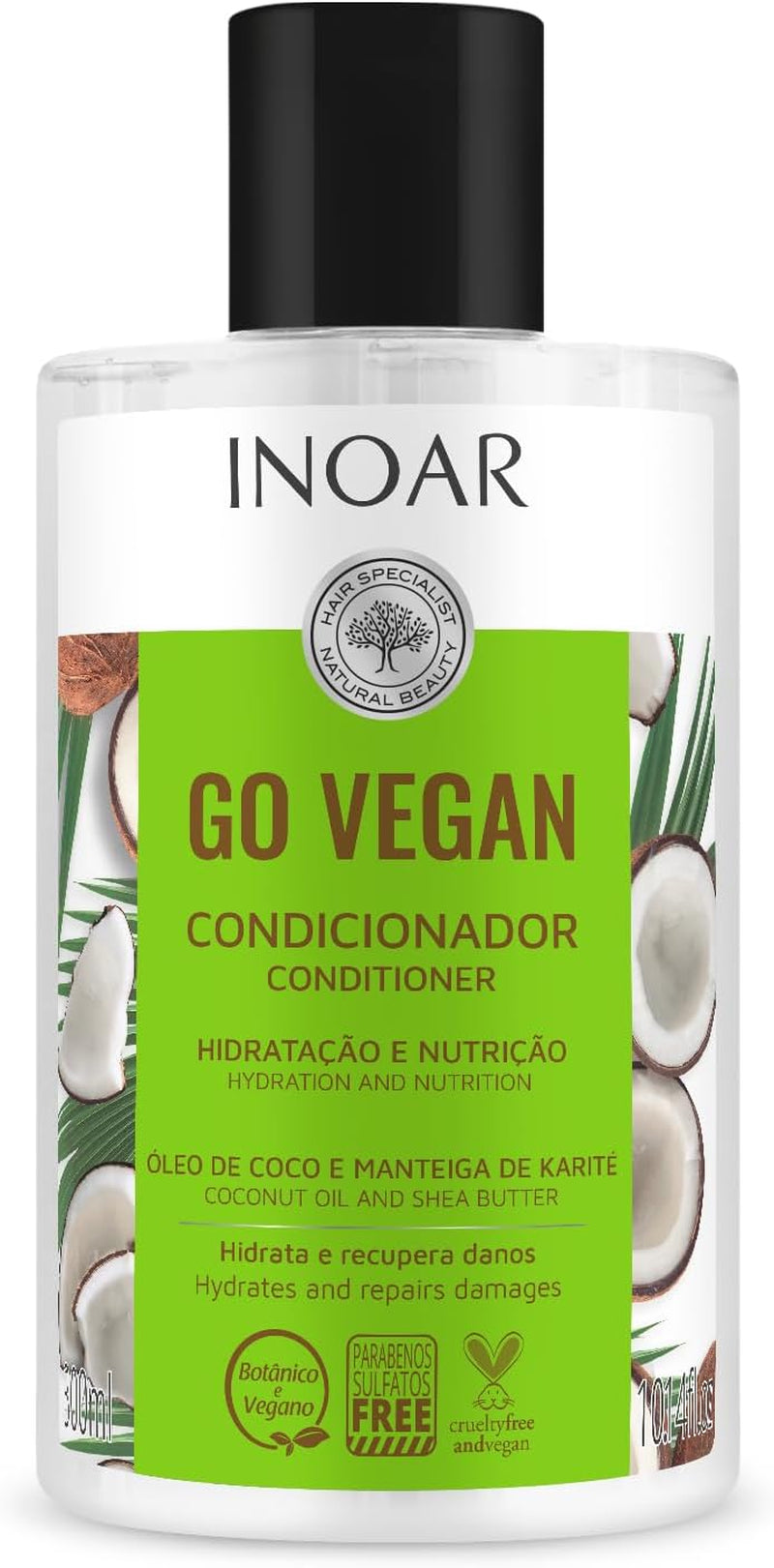 Go Vegan Hydration and Nutrition Hair Conditioner 10.1Oz/300Ml