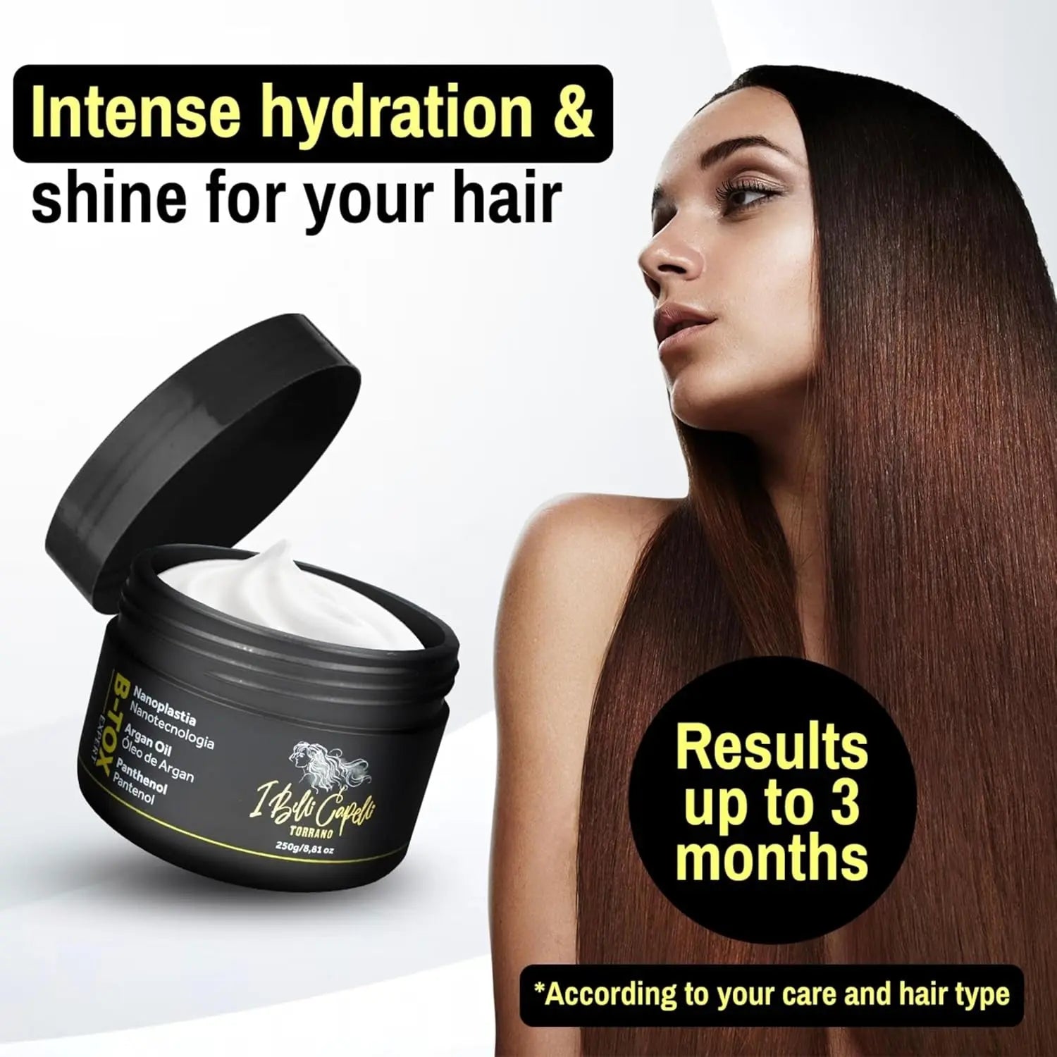 Ibelli Capelli Hair B-Tox Treatment Deep Conditioning 35.2 Oz(1Kg) B-Tox Hair Treatment 8.8 Oz