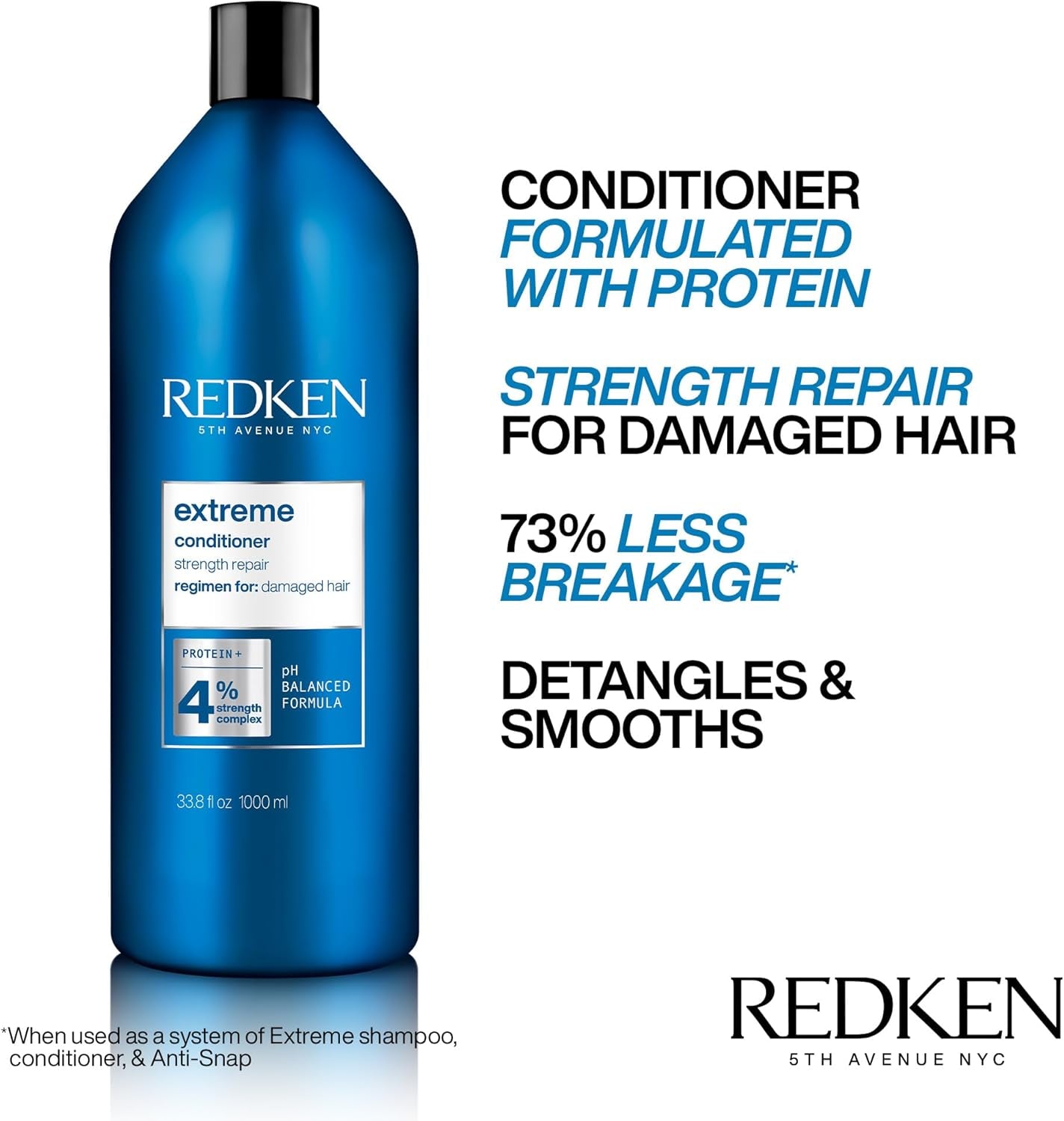 Extreme Conditioner for Unisex, 33.8 Oz, 1014 Ml