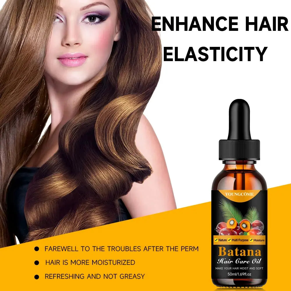 Batana Hair Care Oil, Professional Hair Care Deep Conditioning for All Hair Types, Smoothing Hair Care Oil, Nourishing Hair