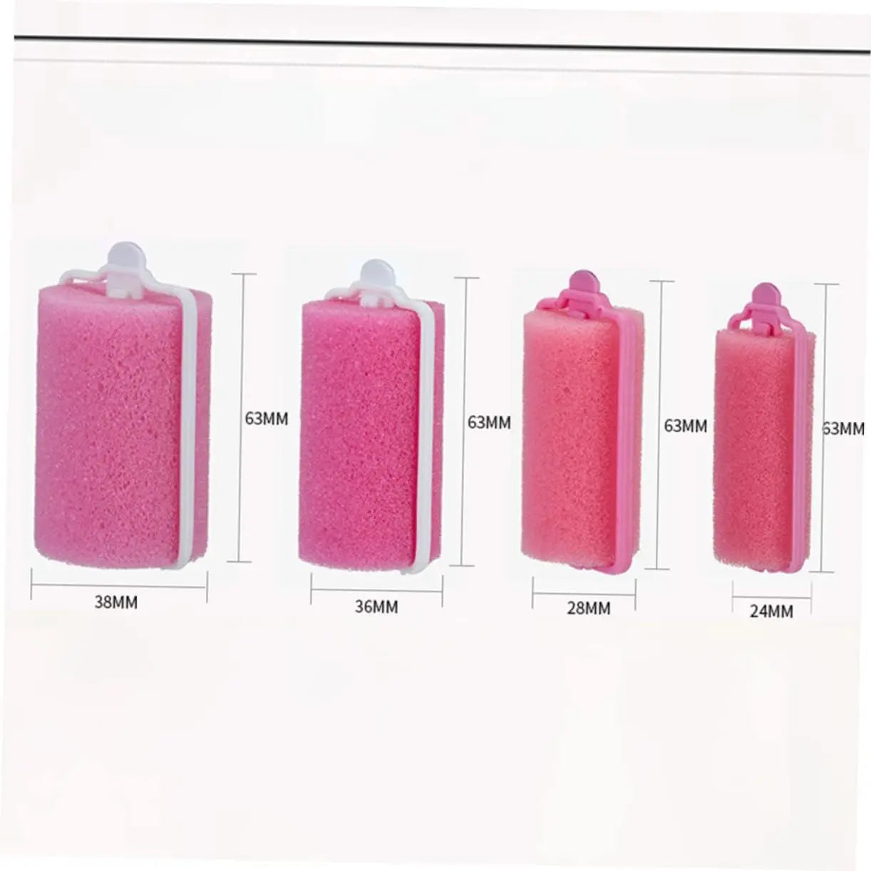 24Pcs Sponge Roller Foam Rollers Hair Curlers Hair Flexible Curlers Sponge S for Foam S for Dressing Tools