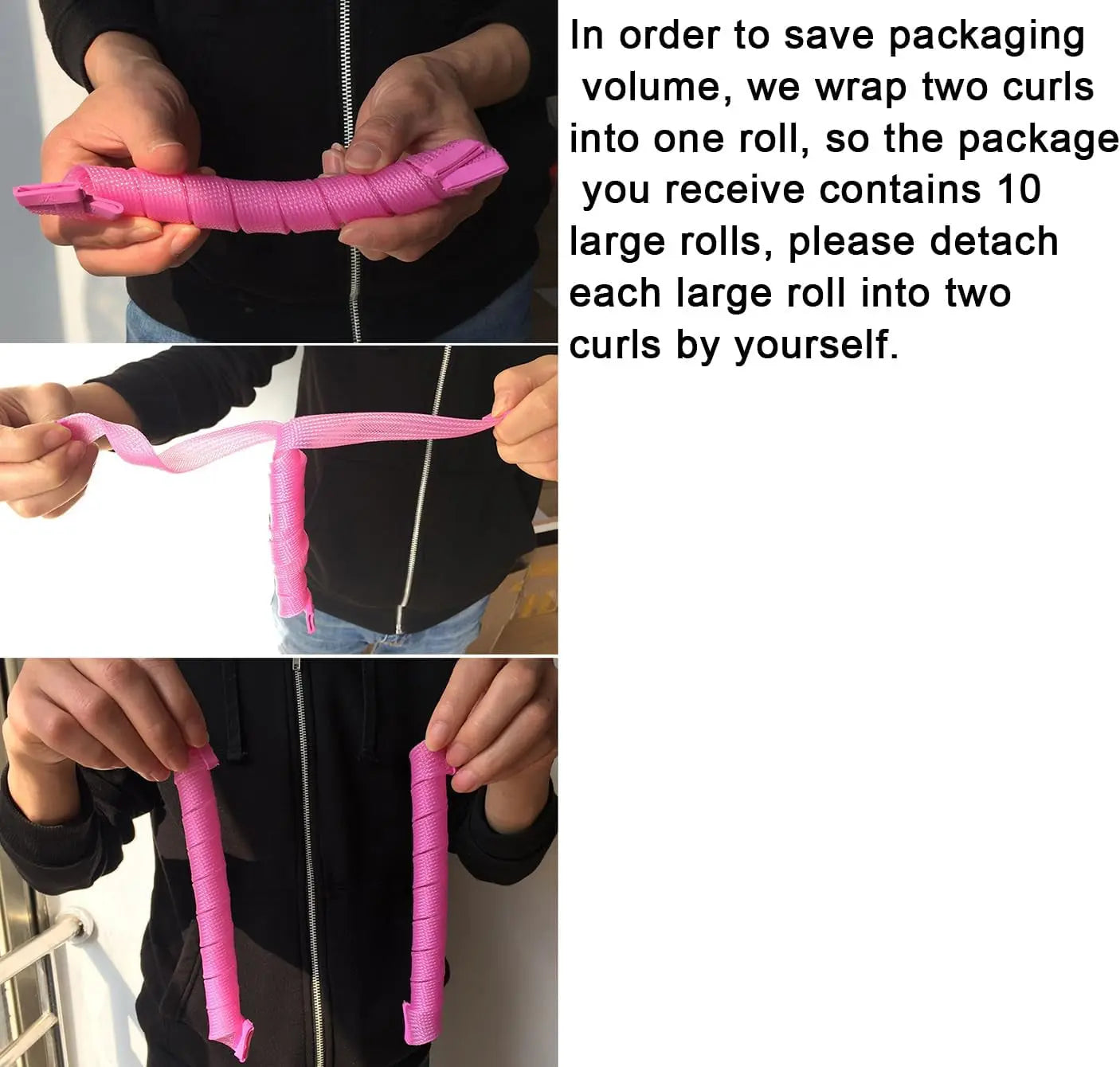 Super Long Spiral Curls Styling Kit - 20Pcs & 45Cm