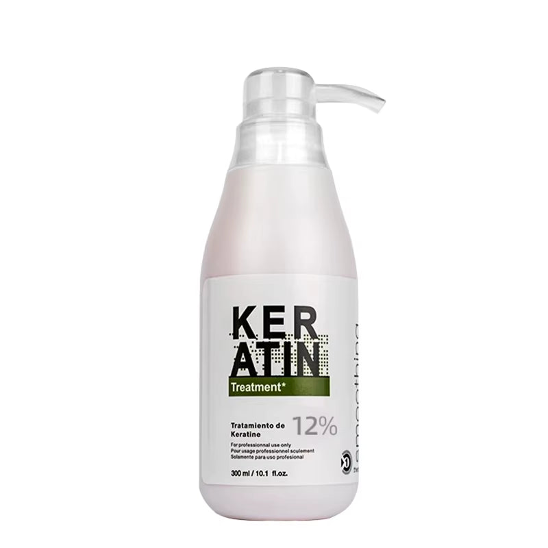 Brazilian Keratin Hair Treatment Formalin Professional Straightening Smoothing Curly Hair Frizz Dry Repair Cream Hair Care