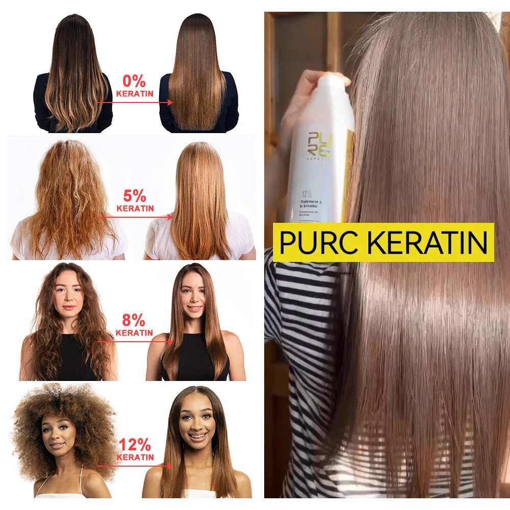 5% Keratin Smoothing Treatment Frizzy Removal Brazilian Keratin Curly Hair Care Products Salon Professional 1000Ml