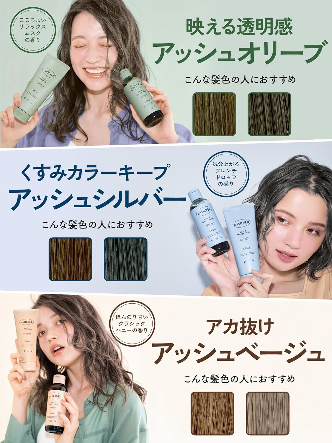 Diane Color Treatment, Purple [Color Charge & Damage Repair] Cold Colors 5.3 Oz (150 G)