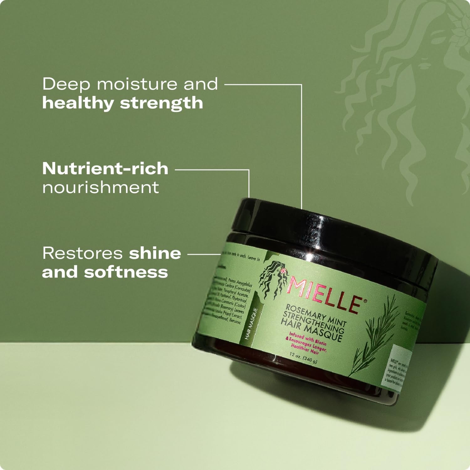 Mielle Rosemary Mint Hair Masque 355 Ml