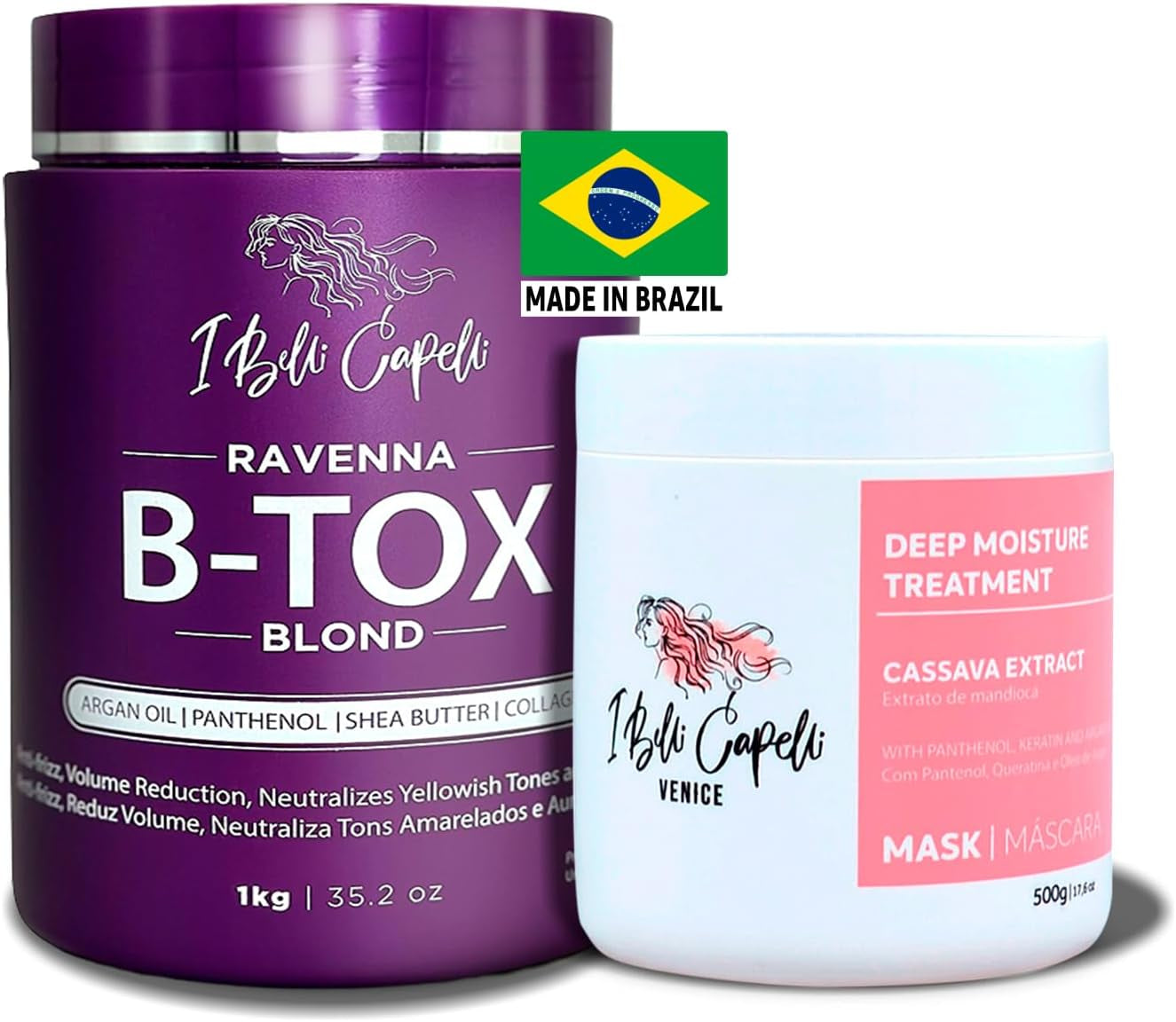 Ibelli Capelli Hair B-Tox Treatment for Blond Argan Oil Mask 500G