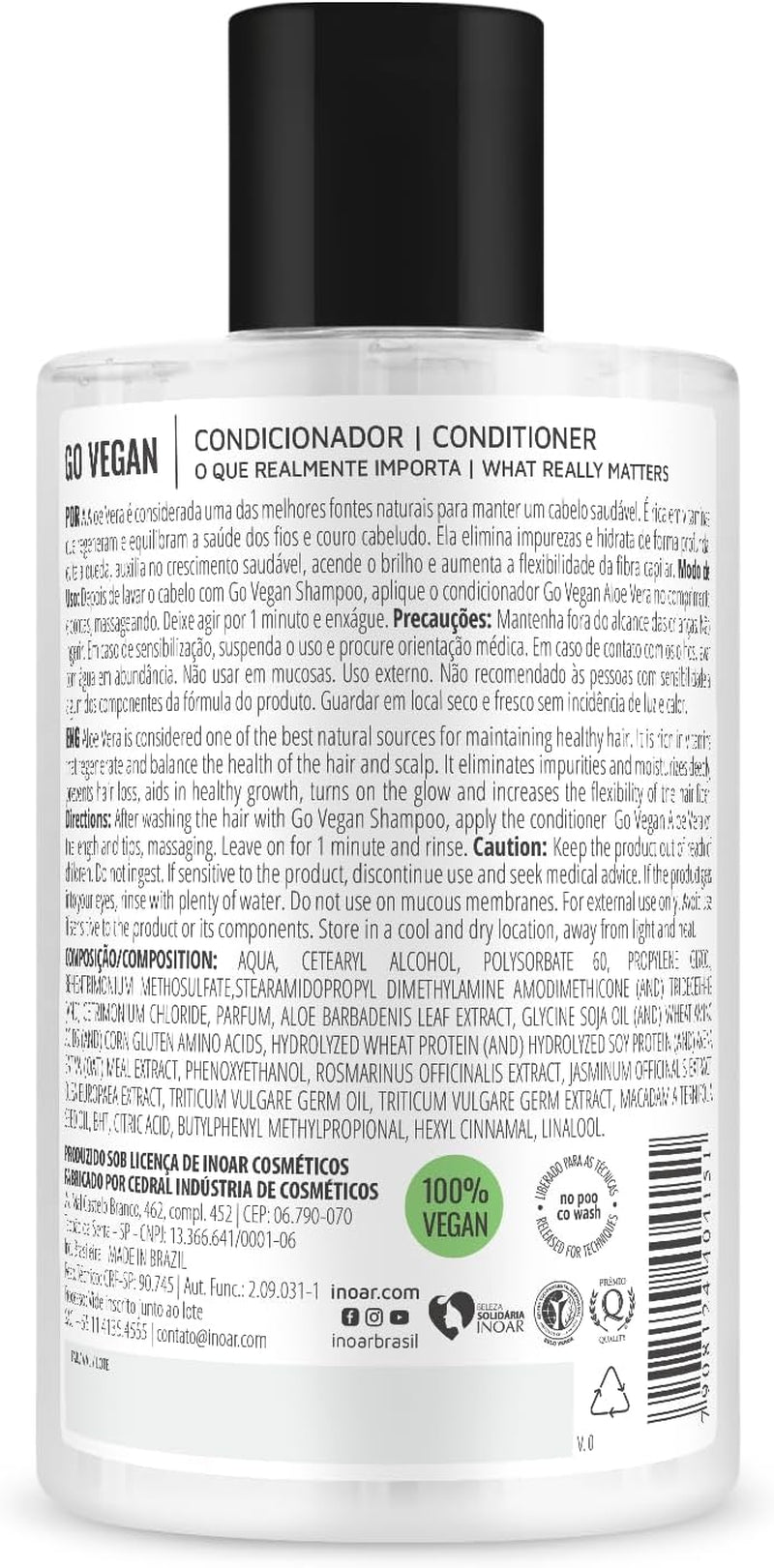 Go Vegan Balance Aloe Vera Conditioner 300Ml