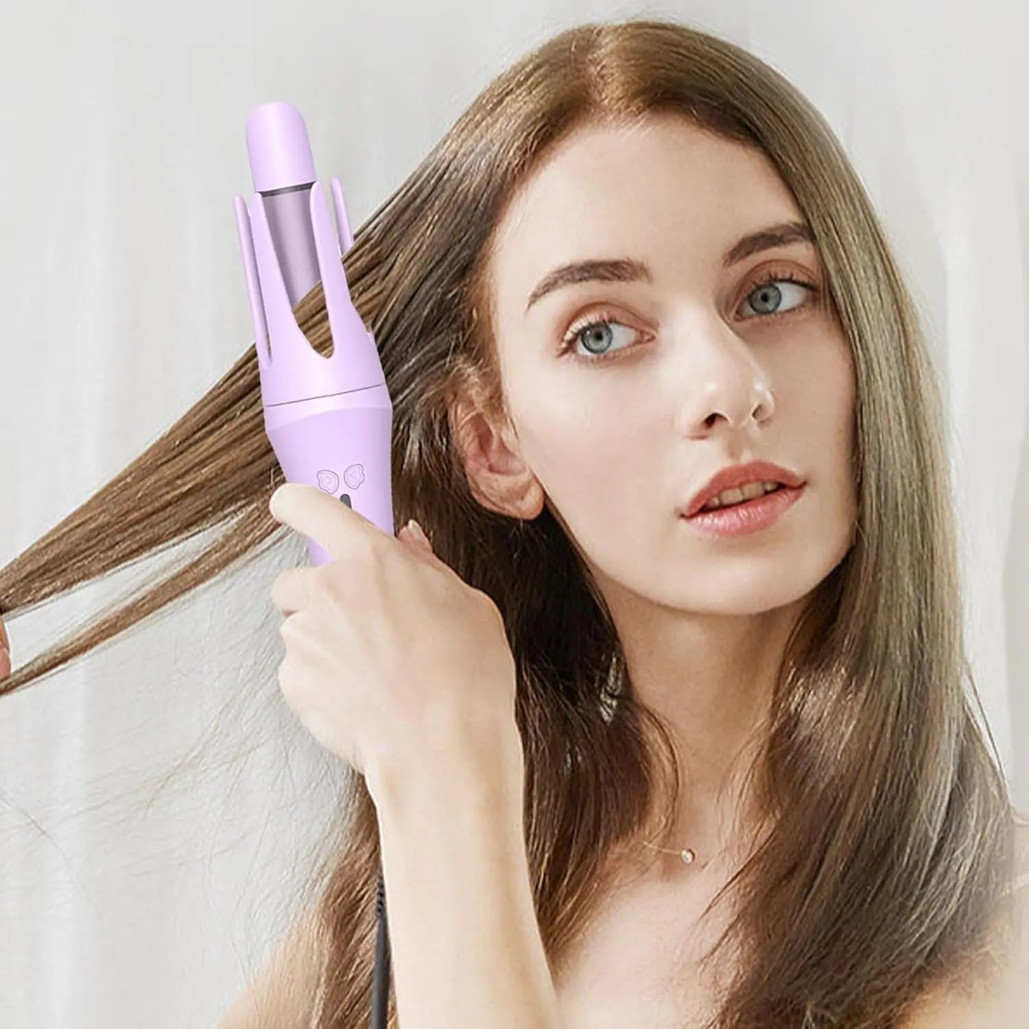 Automatic Hair Curler, Travel Hair Curling Iron for Curls Waves, Fast Heating Small Rotating Curing Wand for Women, 3 Adjustable Temps, 28MM/32MM