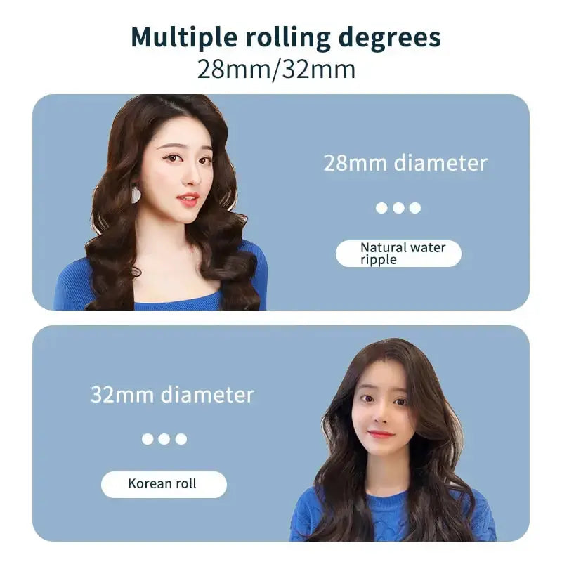 Electric Hair Curler 32Mm 28Mm Rotating Ceramic Curling Iron Hair Roller 25Mm Professional Curling Iron Curling Wand Hair Waver