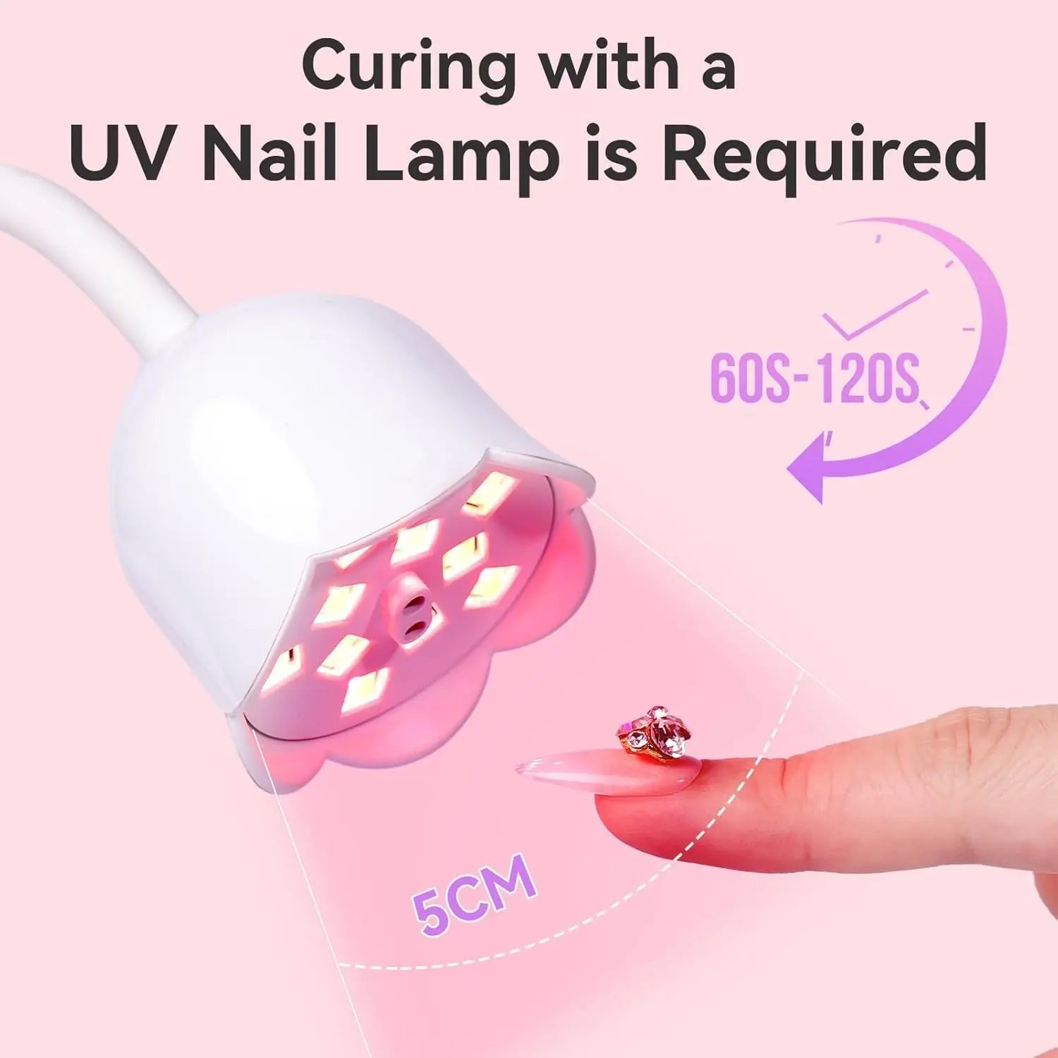 Nail Art Rhinestone Glue 30G, 3D Nail Gel Sculpting Gel, Super Adhesive Nail Charms Nail Gems, Nail Art Glue for Rhinestones Crystal Stones Jewels Diamonds, Nail Lamp Required