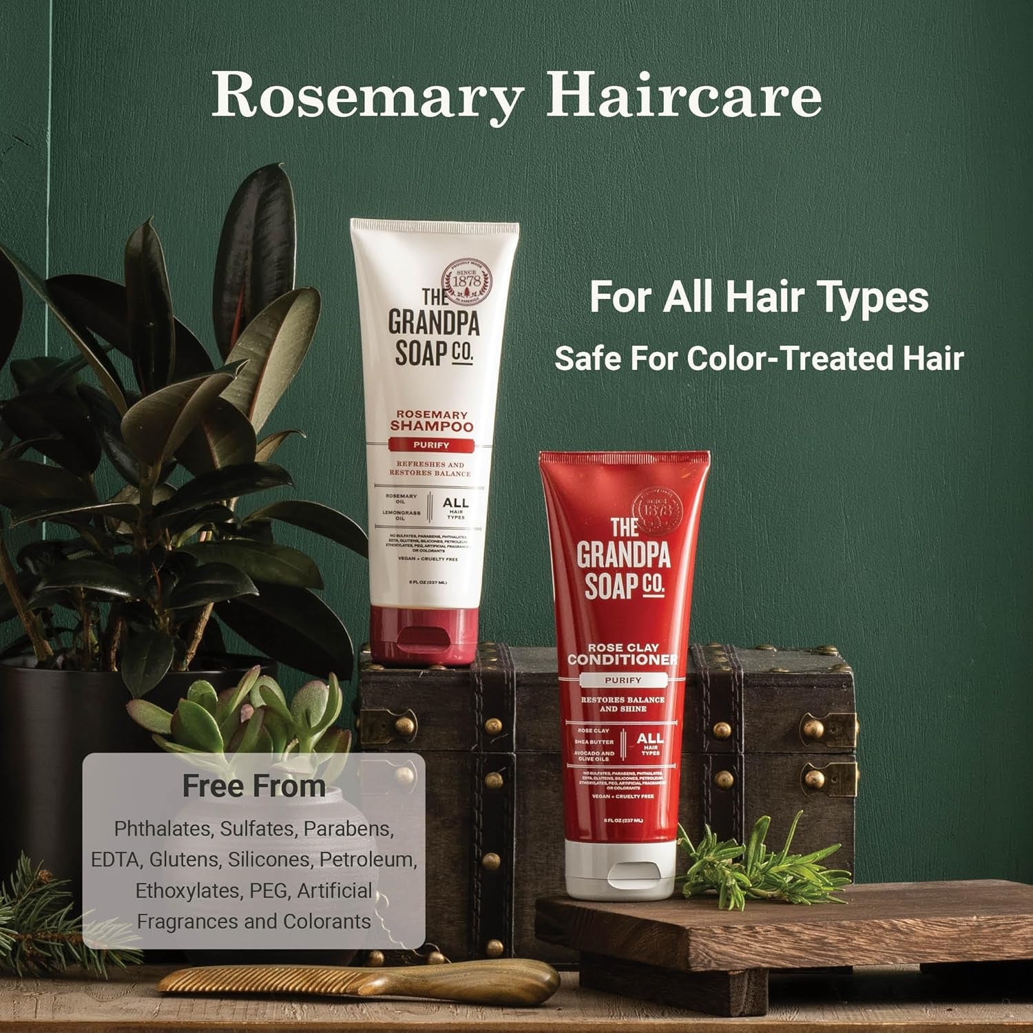 Grandpas Shampoo Rosemary, 8 Oz
