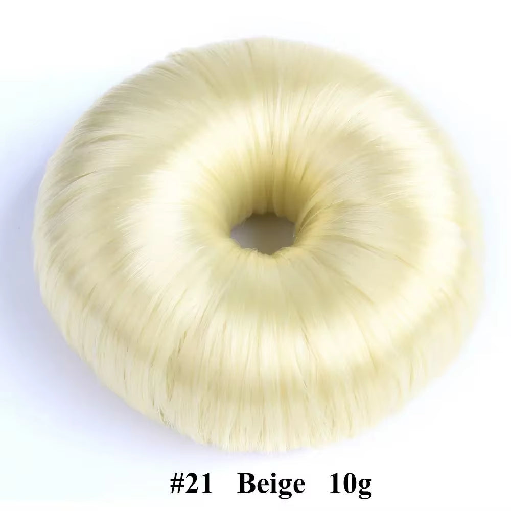 Fashion Elegant Black Hair Wig Hair Clip Brown Hair Styling Tools Hair Donut Shaper Bun Maker Hair Ring DIY