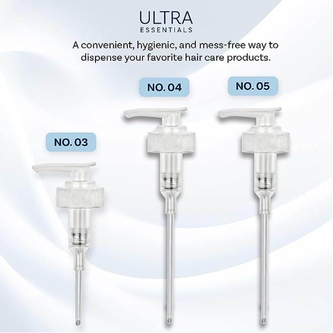 Custom Made Dispenser Pumps for Olaplex No. 3, No. 4, No. 5 | White, 2 Ml Accurate Dispensing, Lockable Top, Shower Use, Saves Product