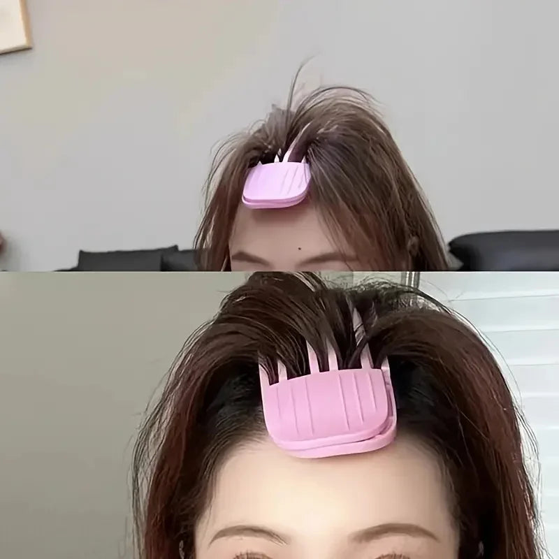 2Pcs Fluffy Hairpin Curling Bangs Clips Hair Roots Volumizing Hair Clips Set Women Curling Fixed Clip Fashion Volume Hair Roller