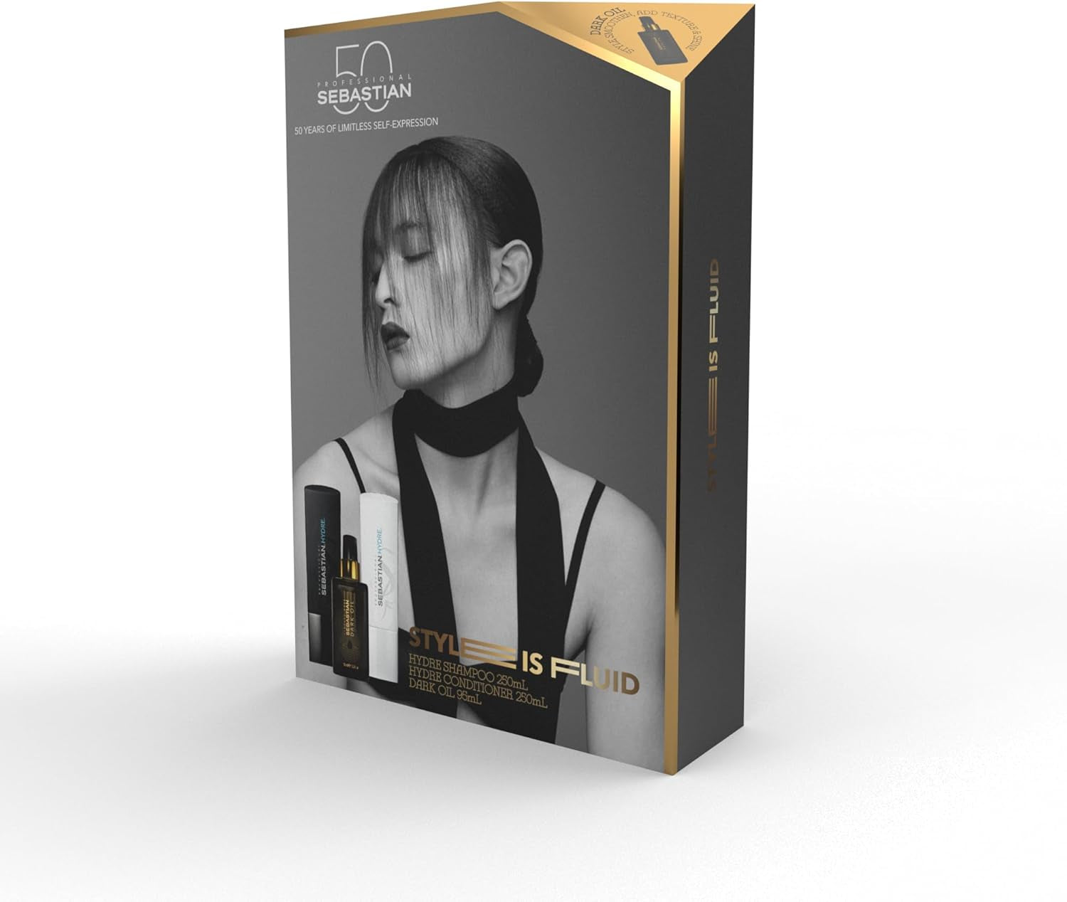 SEBASTIAN HYDRE DARK OIL TRIO SET Including Sebastian Hydre Shampoo 250Ml + Sebastian Hydre Conditioner 250Ml + Sebastian Dark Oil 95Ml - Limited Edition