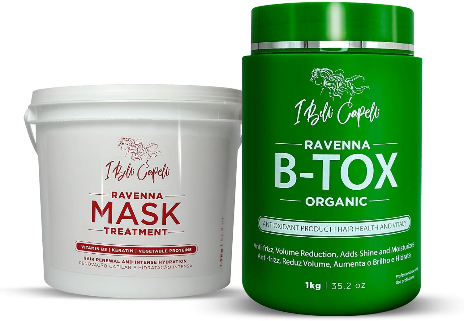 Ravenna B-Tox Organic Kit + Intense Moisturizing Treatment Mask