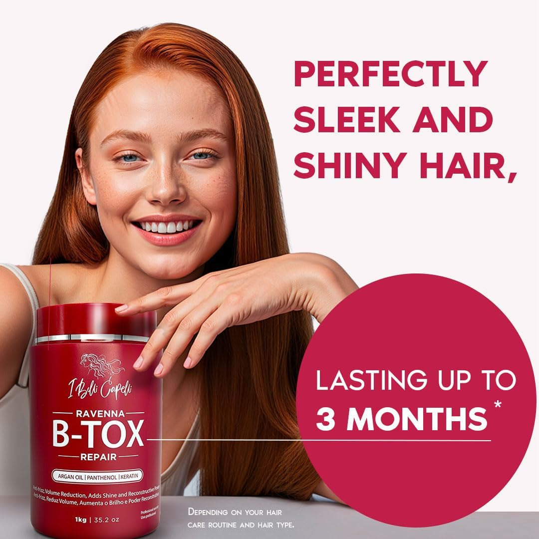 Ibelli Capelli Btox Ravenna Repair for Hair Cirugia Capilar Para El Cabello Hair Treatment 35.2 Oz(1Kg)