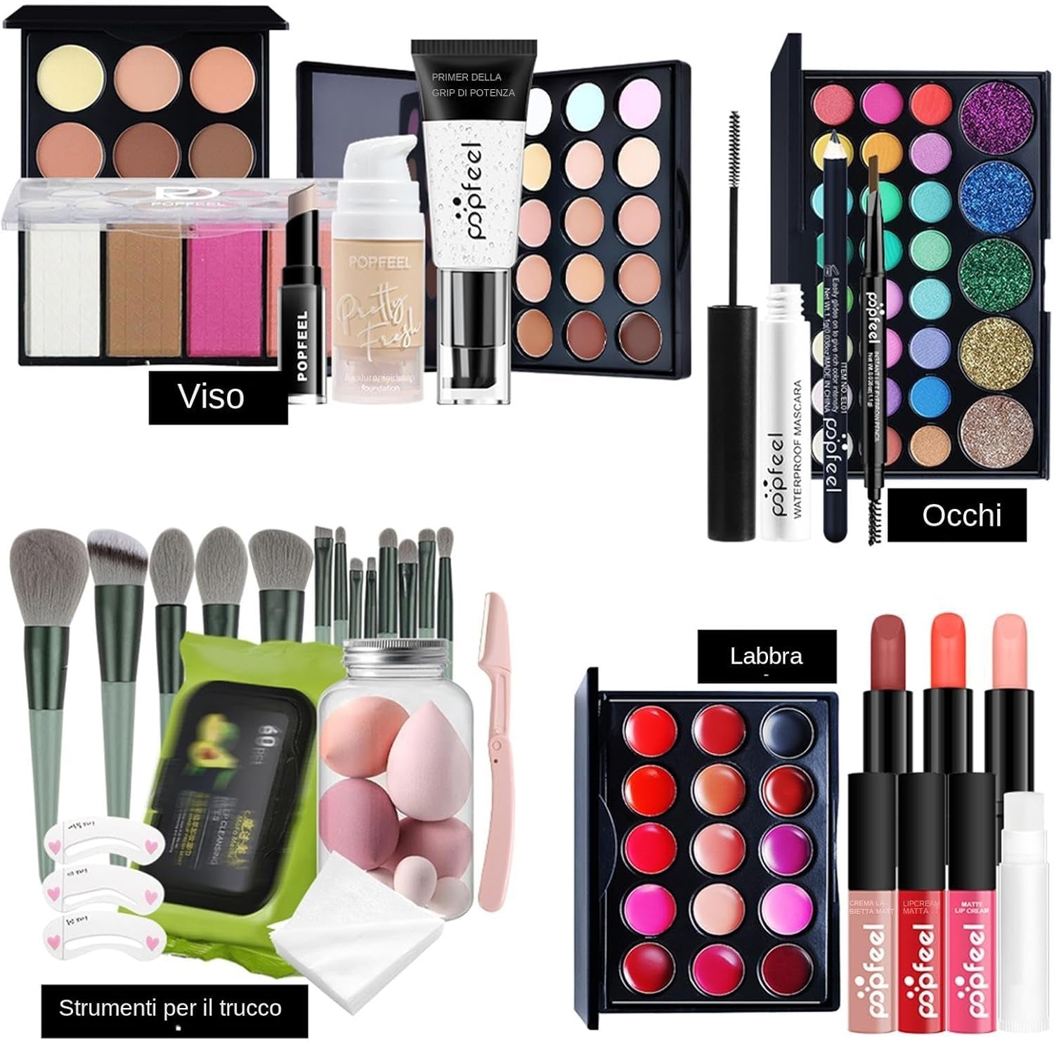 Professional Makeup Set | Cosmetic Beauty Set | Makeup Starter Pack | Multi-Purpose Makeup Kit, Adult Makeup Set, Beauty Makeup Set, Makeup Kit, Makeup Set, Makeup Set, Makeup Set