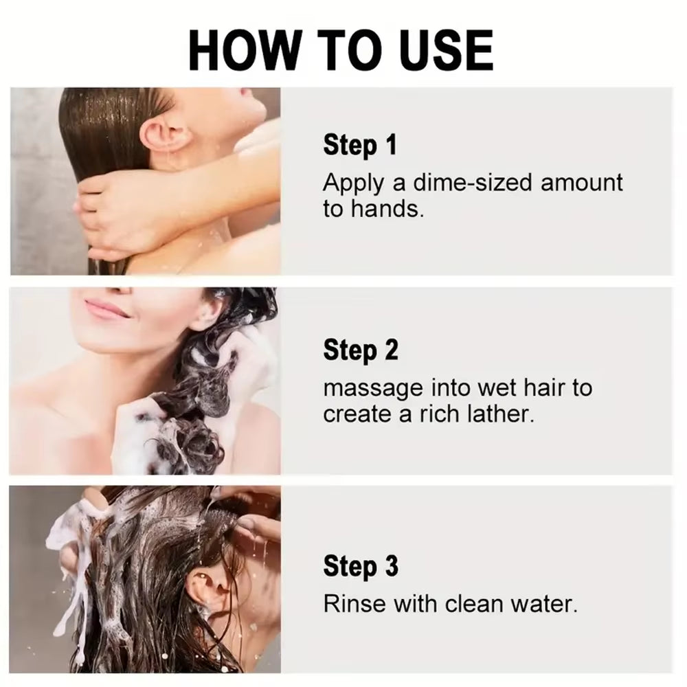 Rosemary Biotin Shampoo Hair Growth Deep Cleansing Scalp Care Oil Control Strengthening Hair Root Shampoo 150Ml