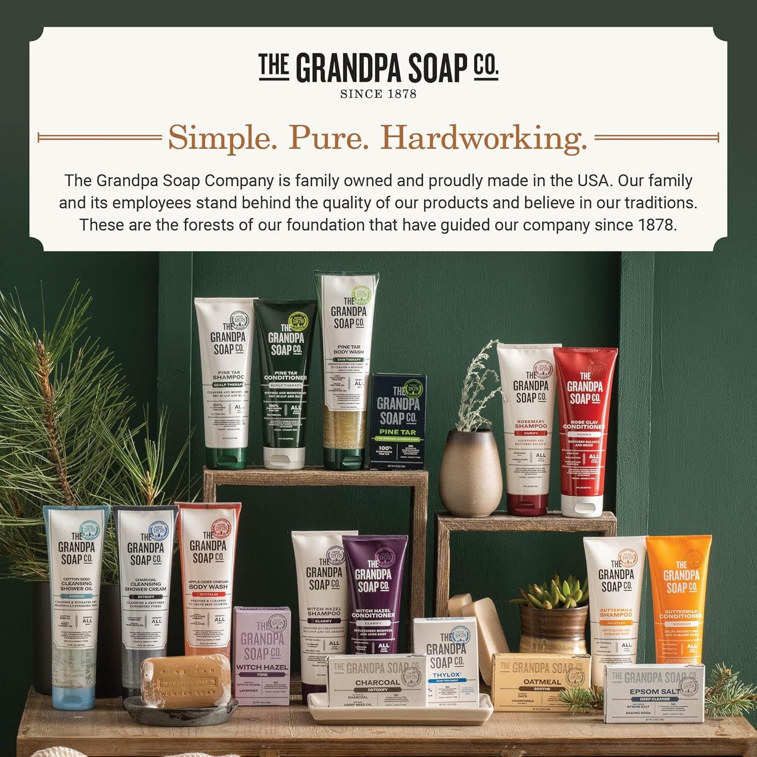 Grandpas Shampoo Rosemary, 8 Oz