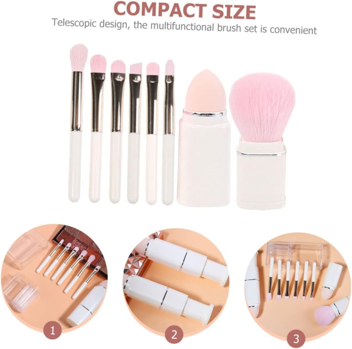 Makeup Brush Set Different Portable Eye Shadow Blush Brush Kit for Girls