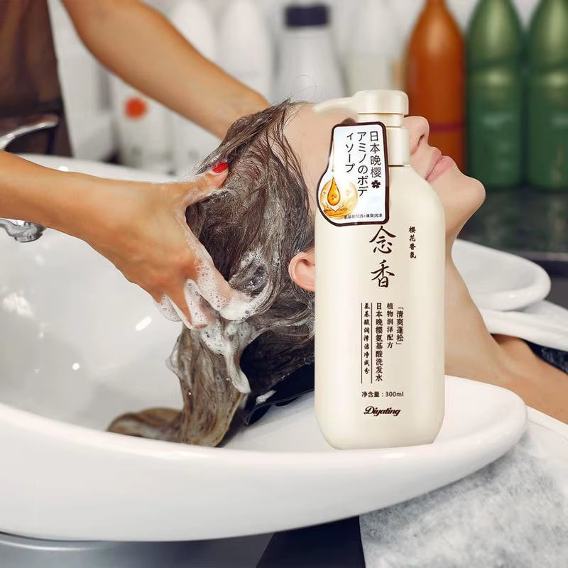 Sakura Japanese Shampoo and Conditioner Gentle Cleansing Nourishing Scalp Amino Acid Hair Shampoo Deep Clean Moisturizing
