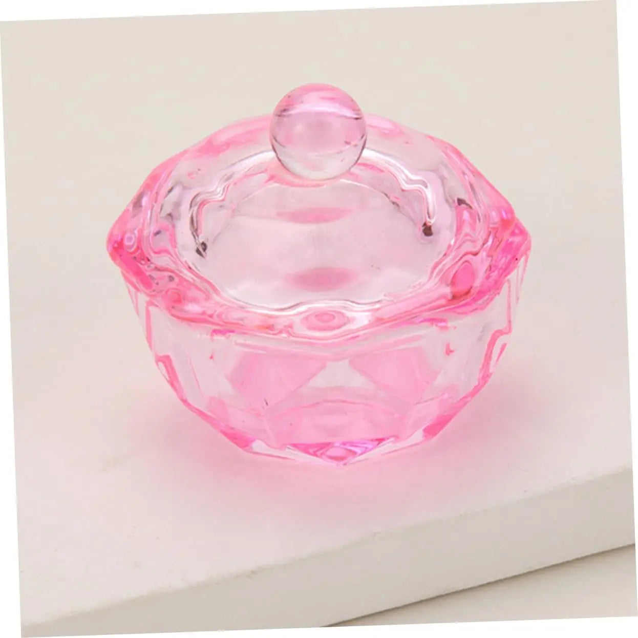 2Pcs Glass Nail Monomer Dish Nail Glass Bowl Nail Dish Glass Monomer Dish Nail Glass Cup Dappen Dish for Acrylic Nails Dappen Bowl Dappen Dish Bowl Monomer Dish with Lid