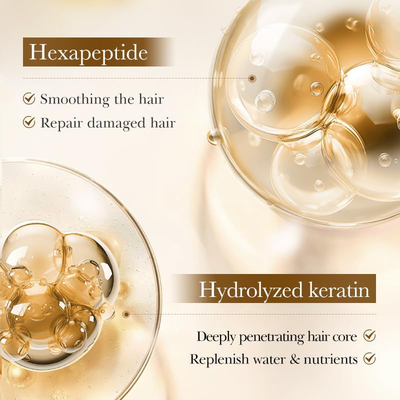Keratin Polypeptide Hair Mask, 500Ml, for Repairing Damaged Hair