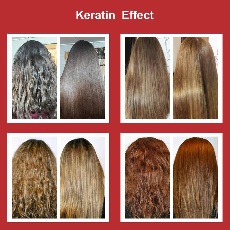 Brazilian Keratin Hair Treatment Keratin Straightening Curly Hair Smoothing Repair Permed Damaged Hair Care Products