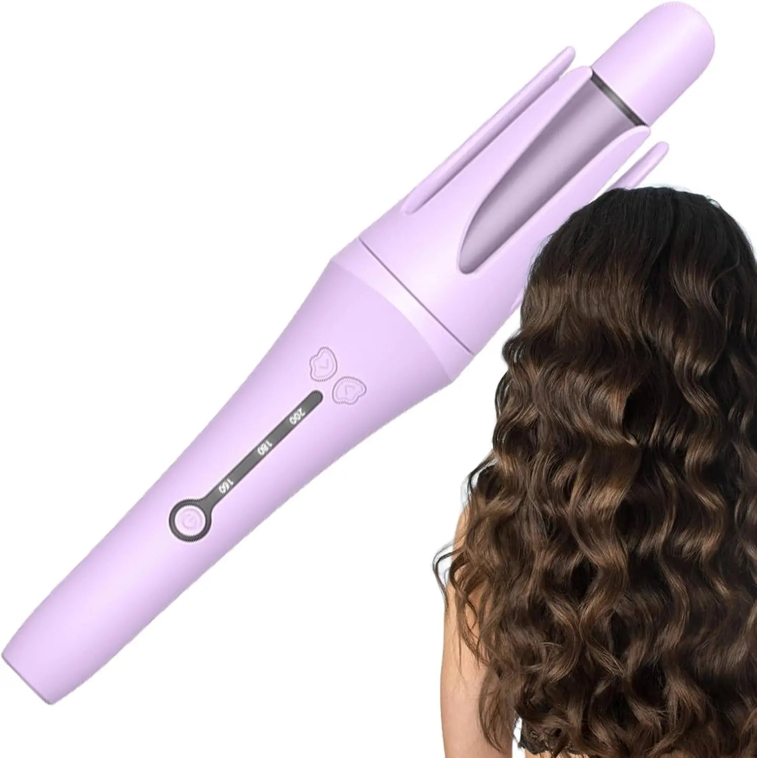Automatic Hair Curler, Travel Hair Curling Iron for Curls Waves, Fast Heating Small Rotating Curing Wand for Women, 3 Adjustable Temps, 28MM/32MM