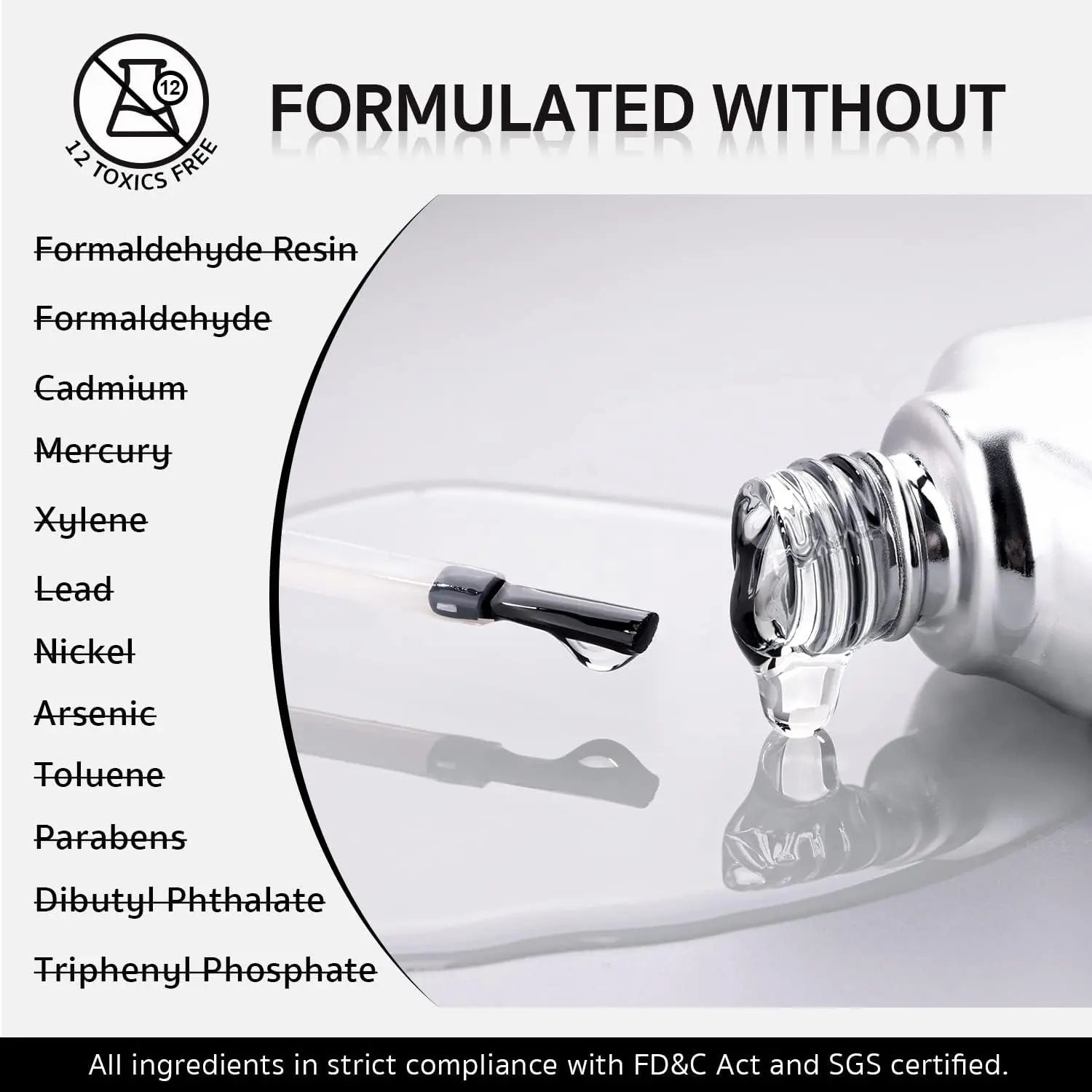 2Pcs 16Ml Gel Nail Glue, Glue Gel for Acrylic Nails Tips, 2 in 1 Nail Glue and Base Gel, Nail Lamp Needed