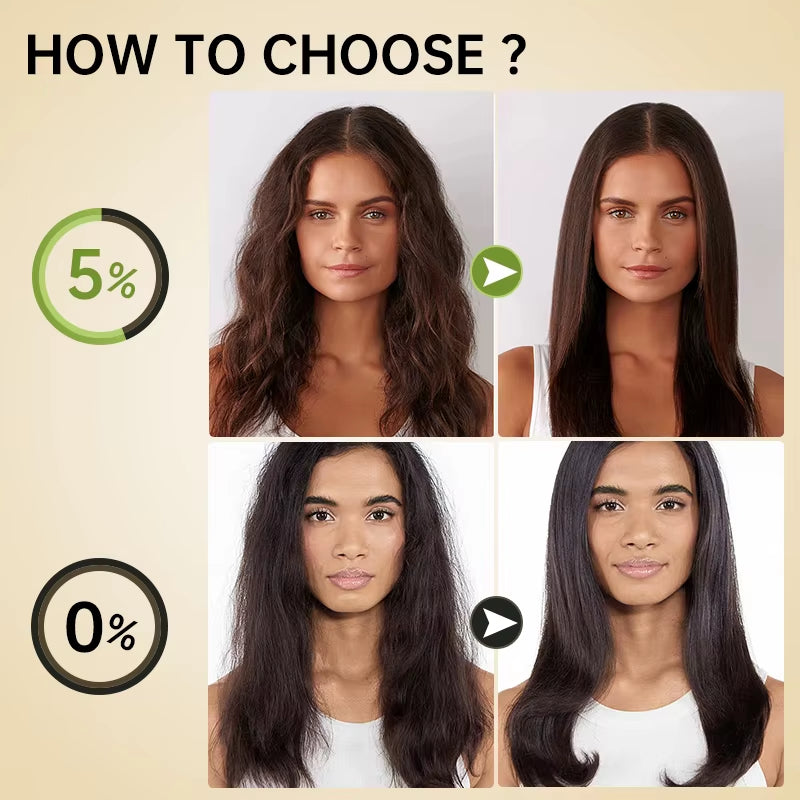 Brazilian Keratin Hair Treatment Formalin Professional Straightening Smoothing Curly Hair Frizz Dry Repair Cream Hair Care